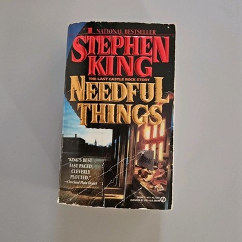 Needful Things - Stephen King - Signet Paperback Book - Horror Dark Fantasy Vtg
